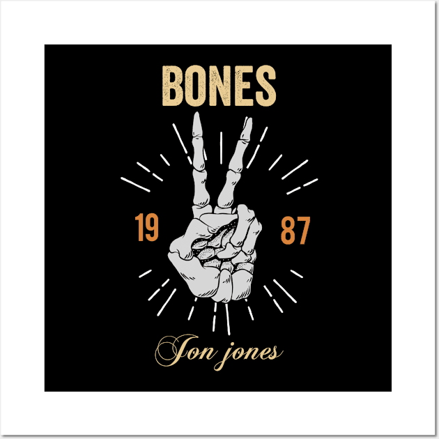 jon jones bones Wall Art by FIFTY CLOTH